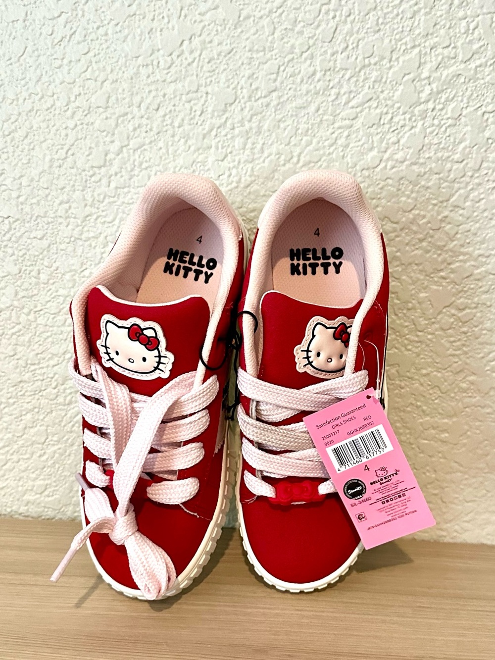 Hello Kitty Pink Sneakers with White Trim - Picture 5 of 7